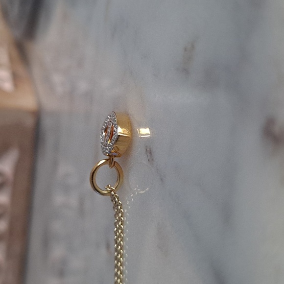 Monica Vinader Alphabet Evil Eye diamond necklace - Picture 11 of 15